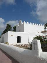 Vista de la iglesia de San Jorge desde el exterior - Ibiza